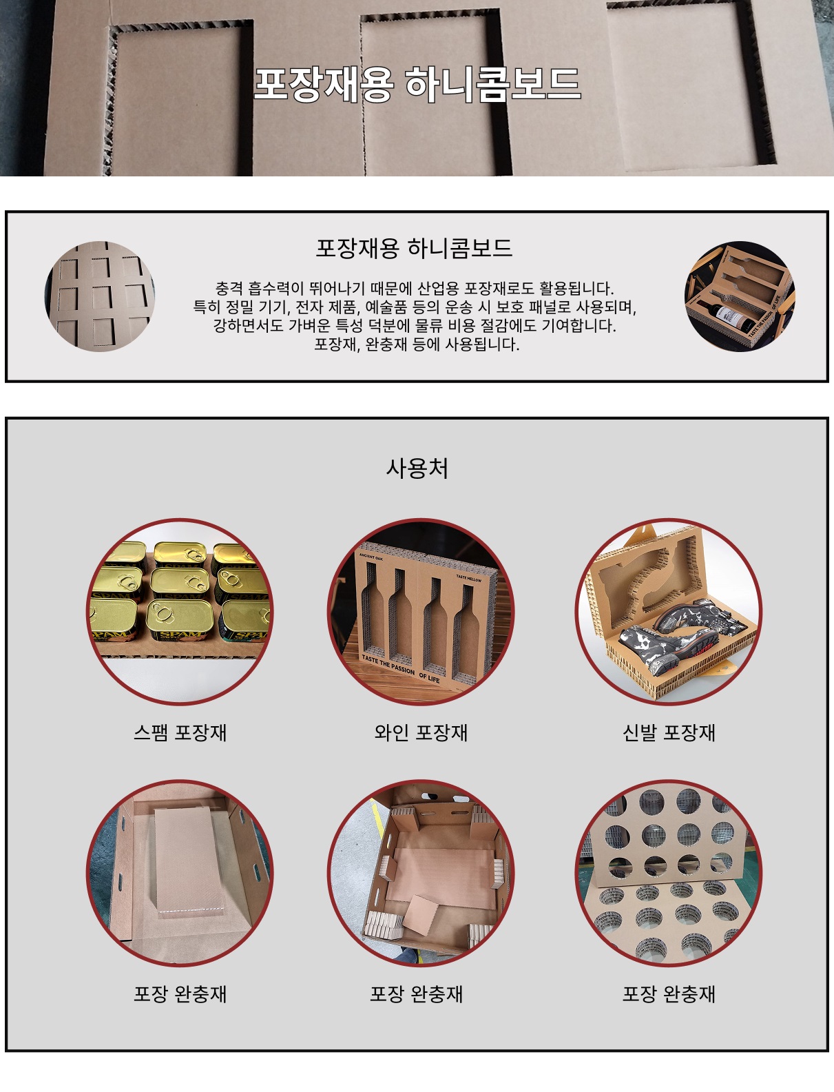 포장재용 하니콤보드